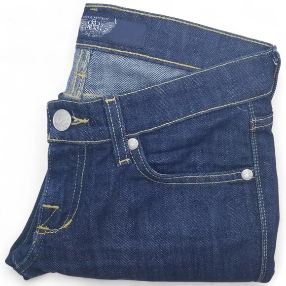 ROCK & REPUBLIC Berlin Skinny Low Rise Jeans Style BER0250 in GROVE - Size 24 - Picture 5 of 10